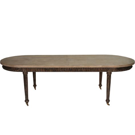 French Farmhouse Oval Dining Table - distressed black finish French Country Buffet, French Country Dining Table, Oval Dining Room Table, French Farmhouse Dining Table, Country Dining Tables, Elegant Outdoor Furniture, French Country Modern, French Country Bathroom, Country Table