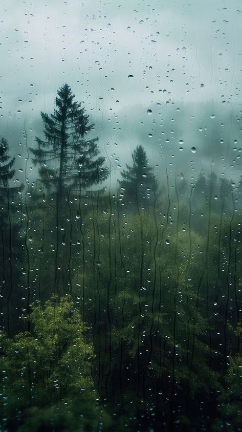 Monsoon Wallpaper Rain, Rain Forest Aesthetic Wallpaper, Raining Wallpaper Aesthetic, Aesthetic Photos To Take In The Rain, Phone Wallpaper Rain, Forest Rain Wallpaper, Rain Background Aesthetic, Rainy Forest Wallpaper, Beautiful Forest Wallpaper