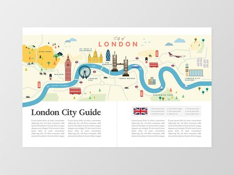 Guidebook Design, City Guide Design, Travel Brochure Design, Brochure Graphic, Map Layout, City Magazine, Infographic Design Layout, Graphic Design Cards, Booklet Design