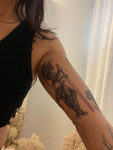 Women warrior tattoo Amazon Warrior Tattoo, Warrior Female Tattoo, Warrior Women Tattoo, Women Warrior Tattoo, Female Warrior Tattoo Strength, Fighter Tattoo Woman, Warrior Woman Tattoo, Warrior Tattoos For Women, Fighter Tattoo