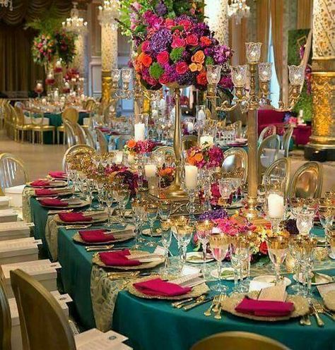 Arabian Nights Flower Arrangements, The Drake Hotel Chicago, Drake Hotel Chicago, Diy Luxury, Mexican Themed Weddings, Drake Hotel, Moroccan Theme, Luxury Brides, Jewel Tone Wedding