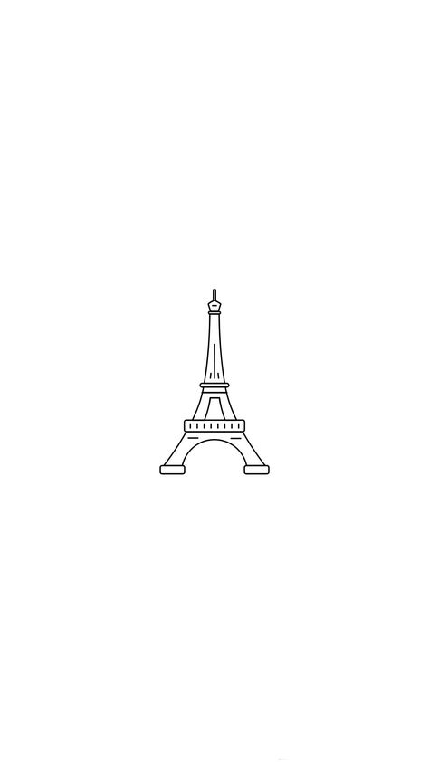 Eiffel Tower Tattoo, Paris Tattoo, City Icon, Insta Icon, Paris Art, Mini Drawings, Instagram Highlight Icons, Instagram Icons, Line Art Drawings