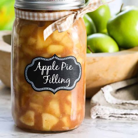 Easy Apple Pie Filling, Apple Pie Filling Recipe, Summer Canning, Best Apple Desserts, Apple Pie Filling Recipes, Homemade Apple Pie Filling, Homemade Apple Pie, Best Apple Pie, Pie Filling Recipes