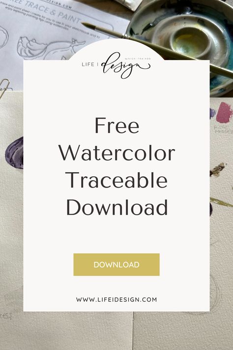 Watercolor Traceable, Traceable Drawings, Watercolor Worksheet, Painting Concepts, Easy Painting Projects, Water Paint, Watercolor Art Diy, Watercolor Tips, Diy Watercolor Painting