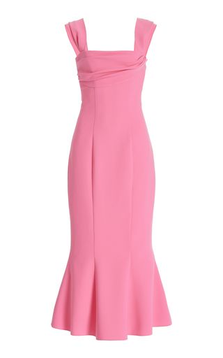 Shop the Pink Trumpet Midi Dress by Carolina Herrera and more new designer fashion on Moda Operandi. Working Girl Style, Dressy Dresses, Pink Midi Dress, Pink Outfit, Fashion Design Clothes, Carolina Herrera, Fashion Collection, Cocktail Dress, Girl Fashion