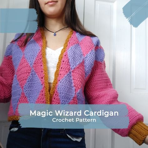 Cardigan Crochet Pattern, Crochet Cardigans, Cardigan Design, Cardigan Crochet, Crochet Fall, Crochet Fashion Patterns, Clothes Diy, Crochet Cardigan Pattern, Howls Moving Castle