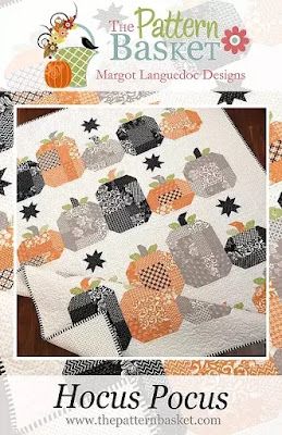 Hocus Pocus Quilt, One Layer Cakes, Fall Quilt Patterns, Fall Quilt, Quilt Applique, Flower Quilt, Fall Quilts, Halloween Quilts, Applique Pattern