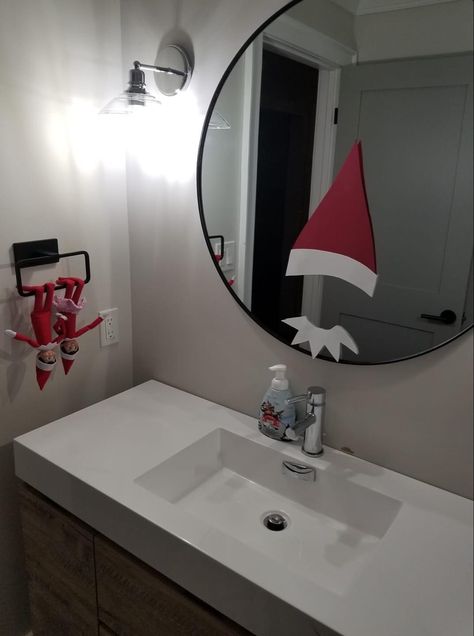 Bathroom Elf Ideas, Elf Yourself Mirror, Bathroom Elf On The Shelf Ideas, Elf Mirror, Elf On The Shelf Bathroom, Elf On The Shelf Mirror Ideas, Elf On The Shelf Elf Yourself Mirror, Elf On The Shelf Bathroom Mirror, Elf On The Shelf Bathroom Ideas