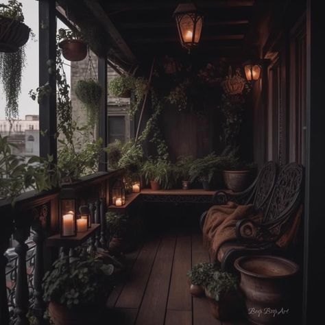 Dark Cottage Core, Dark Home Decor, Home Themes, Goth Home, Goth Home Decor, Apartment Patio, Dark Home, Cottage Interiors, Gothic Home Decor