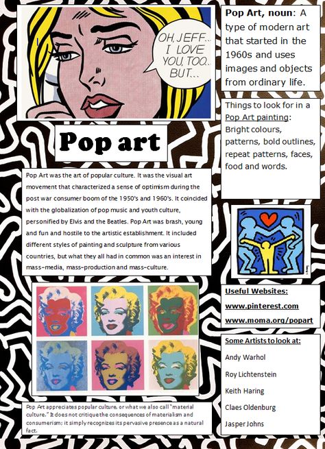 Art Ed Central loves this Pop Art Poster designed for students as a quick reference and introduction. Pop Art Reference, Pop Art Art Lesson, Pop Art Lesson, Pop Art Examples, Pop Art Activities, Pop Art Poster Design, Informational Poster Design, Pop Art Projects, Pop Art History