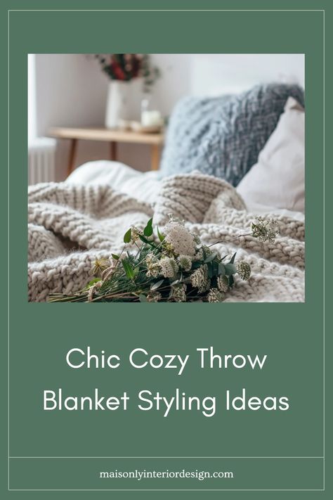 Transform your bedroom with these chic cozy throw blanket ideas. Learn how to style your bed with soft, inviting blankets that bring warmth and comfort. Whether you prefer a minimalist look or layers of texture, these creative styling tips will guide you. Find inspiration for color combinations, patterns, and placements to create a picturesque snuggly retreat. Enjoy a blend of functionality and style as you personalize your space with throw blankets that are not only decorative but also perfect for cold nights. Create the ideal cozy vibe today! Couch Blanket Styling, Throw Blanket Ideas, Throw Blanket On Bed, Blanket On Couch, Blanket Styling, Blanket On Bed, Navy Blue Decor, Grey Throw Blanket, Balcony Bar