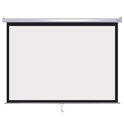 Instahibit 72inches Diagonal 4:3 Manual Pull Down Projection Screen Matte 57" x 43" White Pull Down Projector Screen, Ceiling Projector, 3 Man, Projection Screens, Projection Screen, Home Theater Projectors, Movie Screen, Projector Screen, Home Theater Seating