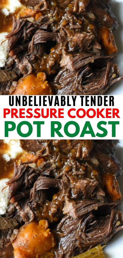 How To Cook A Chuck Roast In Instant Pot, Pot Roast In An Instant Pot, Tender Roast In Instant Pot, Foodi Pot Roast Recipe, Instagram Pot Roast, Pressure Cooker Pot Roast Beef, Tender Pot Roast Instant Pot, Post Roast Instant Pot, Instant Pot Pot Roast Onion Soup