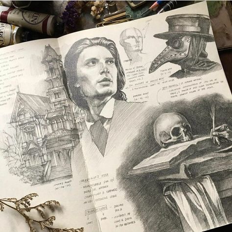 Dark Academia Sketches, Dark Academia Drawing, Sketchbook Pencil, Charcoal Art, Sketchbook Art Journal, Dorian Gray, My Days, Art Diary, Arte Sketchbook