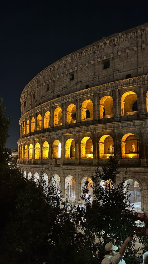 #coliseum #rome #nightwalk Old Rome Aesthetic, Colleseum Rome, Rome Pics, Rome Coliseum, Italy Colosseum, Italy Wallpaper, Rome View, Rome Trip, Rome Aesthetic