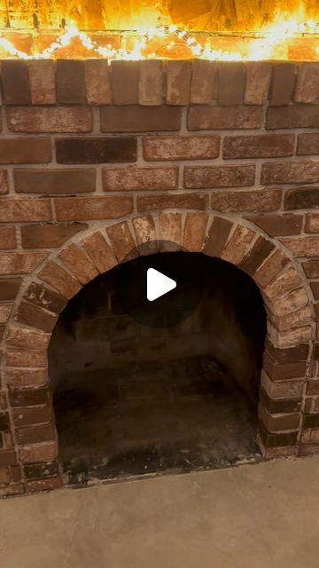 Stephanie Kane on Instagram: "So, I was set on painting this fireplace white, because I was sure I wouldn’t like the color of the bricks, and then we laid them! Now I’m really questioning painting them. What do you think? Leave the brick or paint it white?Sound off in the comments! 
#brickfireplace #rusticbrick #oldbrick #homedepot #paintedbrick #archfireplace #archopening #interiors #interiordesign #fireplace" How To Take Paint Off Brick, Fireplace White, Painted Brick Fireplace, Sound Off, Old Bricks, Painted Brick, The Brick, Brick Fireplace, Home Depot