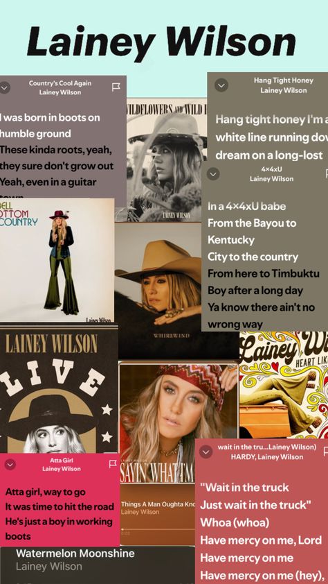 #lainey Wilson#countrymusic Lainey Wilson Wallpaper, Lainey Wilson, Best Country Singers, Country Music Quotes, Cool Countries, Country Singers, Grow Out, Song Quotes, Music Playlist