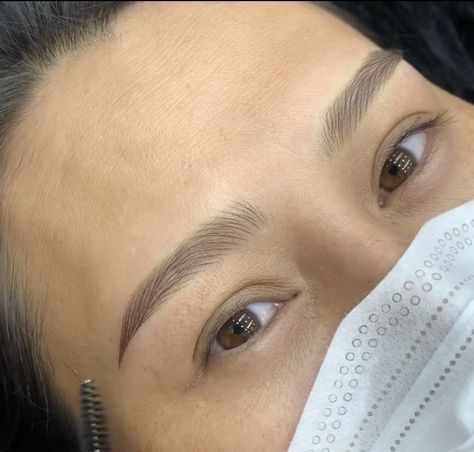 Microblading Asian Eyebrows, Asian Brows, Korean Brows, Asian Eyebrows, Korean Eyebrows, Cosmetic Tattoo Eyebrows, Ombre Eyebrows, Brow Care, Eyebrow Design