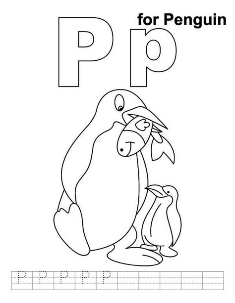 Learn To Write Letter P For Penguin Coloring Page : Kids Play Color P For Penguin, P Is For Penguin, Penguin Coloring Page, Penguin Coloring Pages, Penguin Coloring, Learn To Write, Wedding Dress Champagne, Dress Champagne, Letter P