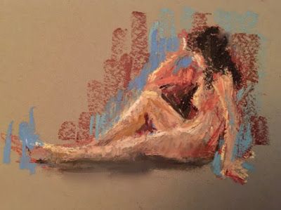 Oil Pastel Life Drawing, Oil Pastel Body Drawing, Soft Pastel Figure Drawing, Expressionist Portraits, Drawing Basics, Figure Drawings, Oil Pastels Painting, Pastel Crayons, Oil Pastel Paintings