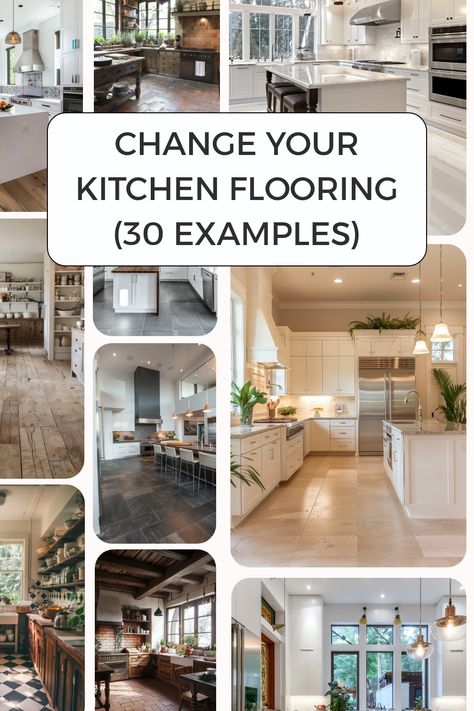 Tips and ideas for changing up your kitchen flooring to give your kitchen a new lease of life. Kitchen With Tile Flooring, Kitchen Flooring Tile, Kitchen Floor Tile Design, Tile Kitchen Floor, Unique Tile Patterns, Dark Tile, Retro Appliances, Cozy Fall Bedroom, Beige Tile