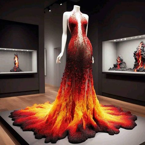 Lava Dress, Mayon Volcano, Dreamy Gowns, Prom Dress Inspiration, Fantasy Gowns, Pretty Prom Dresses, Fairytale Dress, Fantasy Dress, Glam Dresses