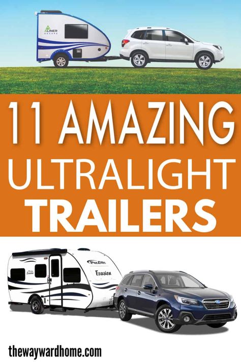 Small Lightweight Travel Trailers, Ultra Light Travel Trailers, Pull Behind Campers, Light Travel Trailers, Rv Life Hacks, Rv Inspiration, Rv Gear, Lightweight Travel Trailers, Teardrop Camping