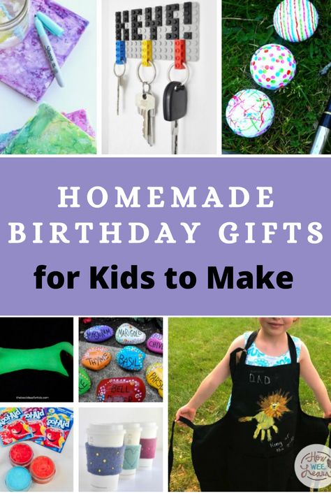 These handmade birthday gifts are perfect for kids to make. If you need gifts for mom from kids or DIY presents for dad from kids, this post is perfect for you! Unique, creative, and simple! Happy Birthday Crafts For Mom, Dad 40th Birthday Gifts From Kids, Diy Birthday Gifts For Mom From Kids, Mom Birthday Crafts From Kids, Craft For Moms Birthday, Birthday Ideas For Dad From Kids, Dad Birthday Crafts For Kids, Birthday Gifts For Dad From Kids Diy, Birthday Craft For Mom