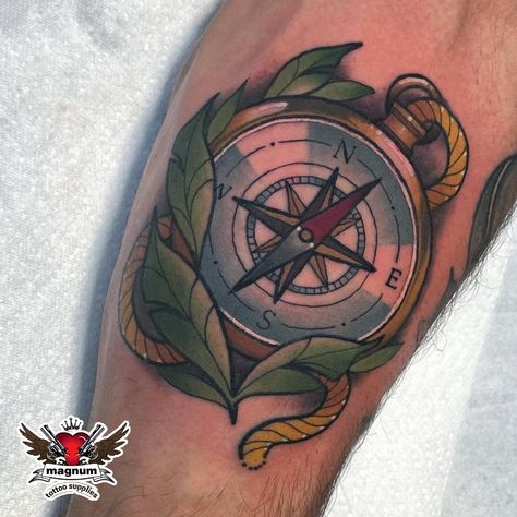 Neo Traditional Nautical Tattoo Sleeve, Neo Traditional Compass Tattoo, Compass Tattoo Traditional, Sc Tattoo, Traditional Nautical Tattoo, Traditional Compass Tattoo, Nautical Tattoo Sleeve, Island Tattoo, Compass Tattoo Design