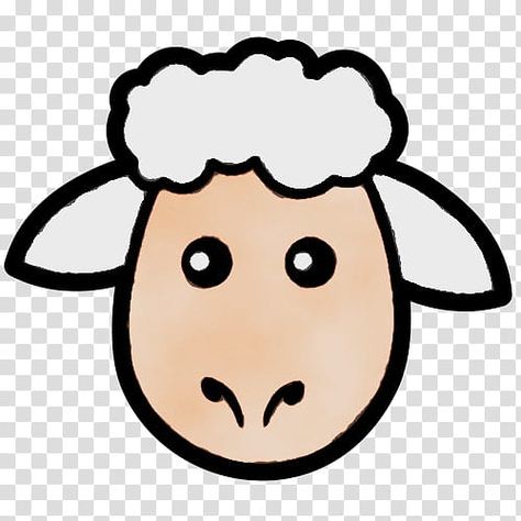 Cartoon Sheep Face, Sheep Head Drawing, Hampshire Sheep, Alien Painting, Diy Eid Gifts, Sheep Face, Sheep Head, Sheep Cartoon, Cartoon Sheep