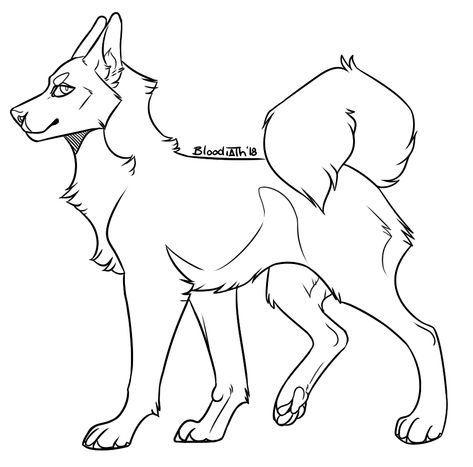 Free 2 Use Husky by Bloodiath on DeviantArt Wolf Art Base, Wolf Base Drawing, Wolf Base F2u, Animal Drawing Base Wolf, Wolf Pup Drawing Reference, Husky Oc Art, Husky Drawing, Wolf Base, Dog Design Art