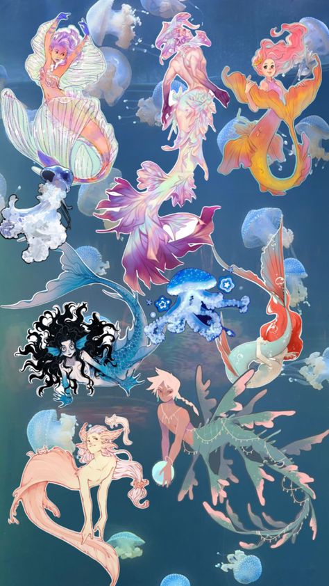 Mermaid Anime, Mermaid Stories, Anime Mermaid, Mermaid Artwork, Fantasy Mermaids, Mermaid Drawings, Mermaid Art, Sketchbook Art Inspiration, Sea Creatures