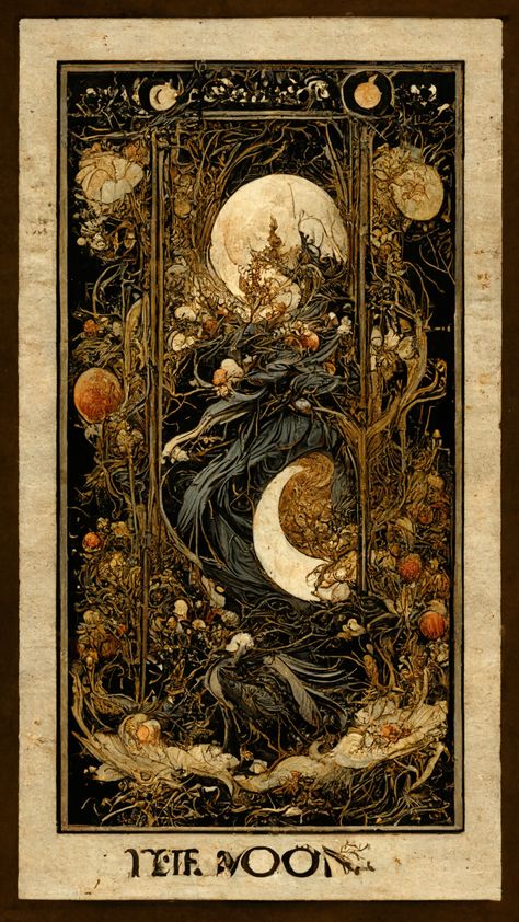 Tarot Art, Fairytale Art, 판타지 아트, Pretty Art, Dark Art, Full Moon, Aesthetic Art, Amazing Art, Art Wallpaper