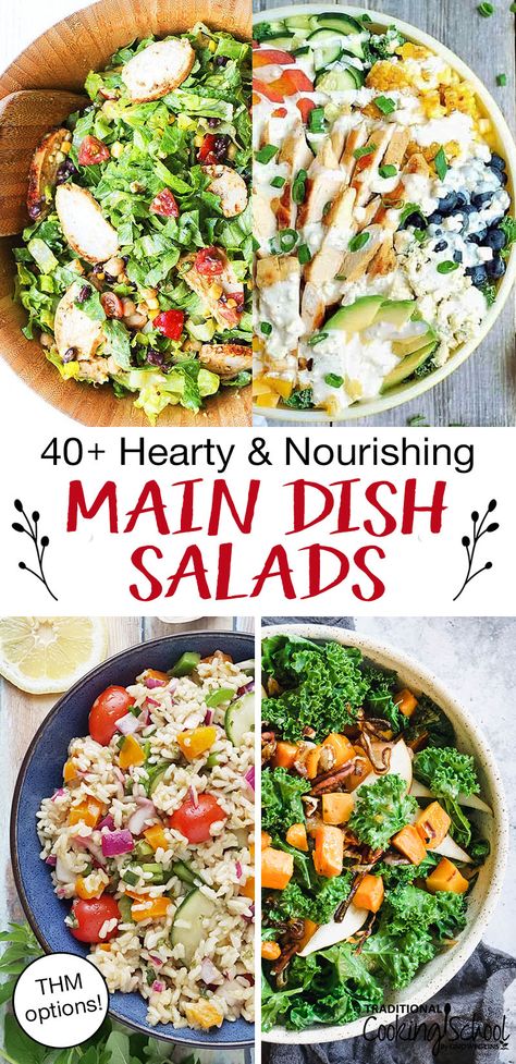 Main Dish Salad Recipes, Salade Healthy, Different Salads, Salads For A Crowd, Asian Salad, Hearty Salads, Salad Toppings, Easy Summer Meals, Salad Recipes For Dinner