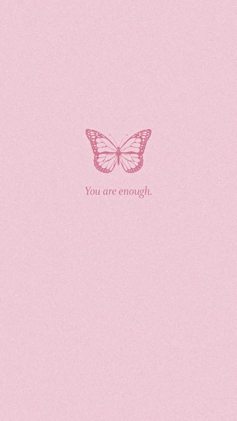 Pink Butterflies Wallpaper, Pink Butterfly Wallpaper, Pink Wallpaper Quotes, Pink Wallpaper Heart, Printable Wall Collage, Simple Iphone Wallpaper, Pink Quotes, Pink Themes, Pink Wallpaper Iphone