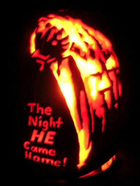 Halloween - The Night He Came Home Movie Pumpkin Carving, Halloween Movie Pumpkin, Best Pumpkin Carvings, Michael Myers Pumpkin, Chucky Face, Halloween Movie Poster, Pumpkin Masters, Pumpkin Carving Tools, Pumkin Carving