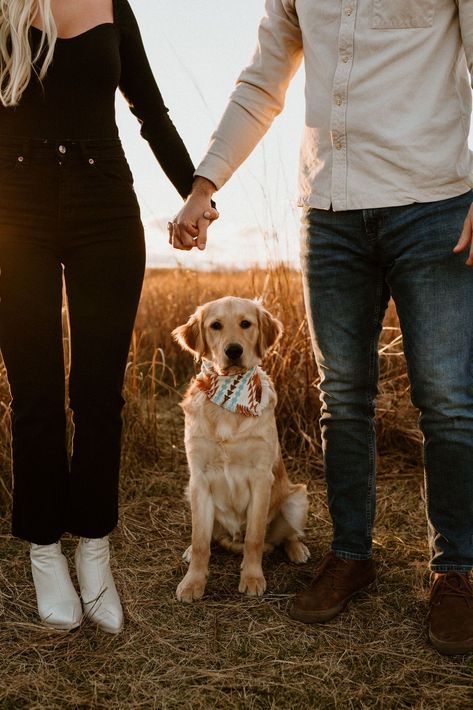 Golden Hour Engagement Photos | Golden Hour Engagement Session | Golden Engagement Photo Inspo | Michigan Engagement Photographer | Golden Hour Michigan Engagements | Engagement Photos in a Field | Field Engagement Photo Inspo | Golden Field Engagement Photos | Aislinn Timmons Photography | Engagement Photos with a Dog | Dog Engagement Photo Inspo | Fun Engagement Session Photos | Engagement Session Photo Ideas | Fun Couples Session Prompts Engagement Announcement Photos With Dog, Engagement Photo Inspo With Dog, Fall Family Photo With Dog, Engagement Photos Vision Board, Fun Engagement Photo Shoot Ideas, Couple Engagement Pictures With Dog, Couple And A Dog Photo Ideas, Engagement Photos With Dogs Fall, Spinning Engagement Photo