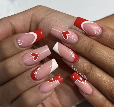 Valentines Nails2023, Dallas Nails, Feb Nails, Rave Nails, Valentines Nail Art Designs, Valentines Nail, Valentine Nail Art, Nail Designs Valentines, Sweet Art