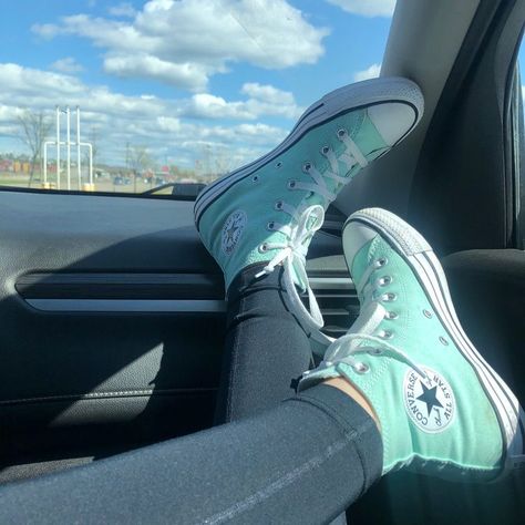 Converse Bleu, Turquoise Converse, Teal Converse, Cool Converse, Cute Converse Shoes, Cute Converse, Killing Me Softly, Trendy Shoes Sneakers, Dr Shoes