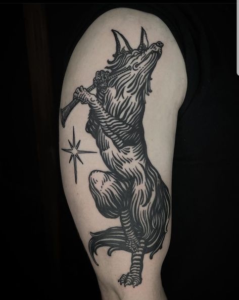 Woodcut Fox Tattoo, Fursona Tattoo, Coyote Tattoo, Werewolf Tattoo, Illusion Tattoos, Optical Illusion Tattoos, Fox Tattoo Design, Etching Tattoo, Tattoo Appointment