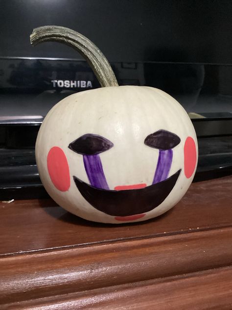 Fnaf Pumpkin Painting, Pumpkin Painting Ideas, Pumpkin Painting, Painted Pumpkins, Five Night, Five Nights At Freddy's, Pretty Good, Painting Ideas, Pumpkins