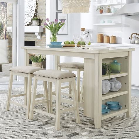 Ophelia & Co. Dardanelle 5 Piece Counter Height Breakfast Nook Dining Set & Reviews | Wayfair.ca Square Counter Height Dining Table, Counter Height Dining Table Set, Nook Dining, Breakfast Nook Dining Set, Nook Dining Set, Upholstered Stool, Counter Height Dining Table, Counter Height Table, Counter Height Dining Sets