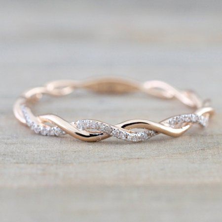 Twisted Diamond Ring, Gold Rings Jewelry, Hot Jewelry, Gold And Silver Rings, Twist Ring, Band Jewelry, Fashion Ring, Rose Gold Wedding, Womens Wedding Bands