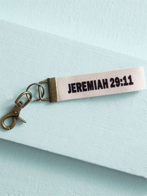 Canvas Keychain, Christian Clothing Brand, Christian Accessories, Jesus Clothes, Christian Shirts Designs, Keychain Gifts, Christian Business, Faith Clothing, Reunion Ideas