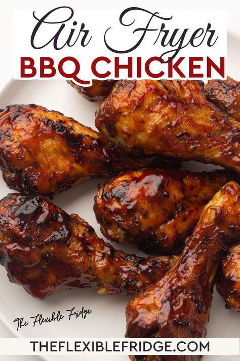 Fried Bbq Chicken, Air Fryer Bbq Chicken, Chicken In The Air Fryer, Bbq Chicken Drumsticks, Chipotle Recipes Chicken, Summer Chicken Recipes, The Best Air Fryer, Ways To Cook Chicken, Best Air Fryer