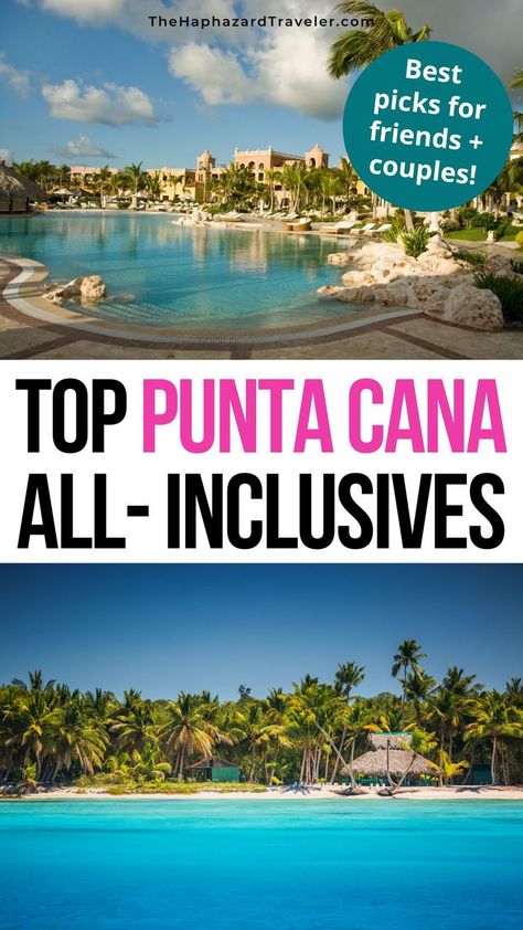 Dreaming of the ultimate Caribbean escape? Grab my handpicked list of the BEST adults-only, all-inclusive resorts in Punta Cana, and you'll be ready to pack a bag! Picture this: waking up in suites with private pools, indulging in gourmet meals + lounging on pristine beaches framed by swaying palm trees. Whether it's a honeymoon, an epic getaway with friends, or a much-needed solo retreat, these resorts have it all. Get ready for a Punta Cana adventure - let's turn that fantasy into reality!🍹 Dominican Republic Resorts, Hotel All Inclusive, Bag Picture, Punta Cana Resort, Gourmet Meals, Budget Friendly Travel, Punta Cana Dominican Republic, Beachfront Hotels, Mexico Resorts