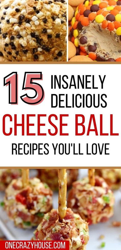 Cheese Balls are the perfect holiday appetizer (or dessert!). They're made with only a few, real ingredients and are ready in just minutes. Try these super easy recipes that are guaranteed to be a huge hit with your friends and family! #cheeseball #partyfood #appetizerrecipes #desserts Cheez Whiz Recipes Appetizers, Cheese Balls For Fall, Fall Cheese Balls, Appetizer Recipes Cheese Ball, 4 Easy Cheese Balls 12 Tomatoes, Dessert Balls Cream Cheese, Sweet Cream Cheese Balls Recipe, Appetizer Balls Recipes, Cheeseballs Recipes Easy Holidays