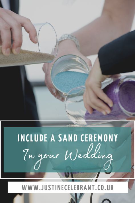 Sand ceremony creates not just a beautiful wedding keepsake but it is all about 2 people and all their lives combining as one. You don't have to be at the beach to create a sand ceremony - you can be anywhere. #wedding #sandceremony #unity Combining Sand Wedding, Sand Ceremony Ideas, Ceremony Vows, Vow Ideas, Wedding Sand Ceremony, Sand Ceremony Wedding, Unity Sand Ceremony, Unity Sand, Wedding Sand