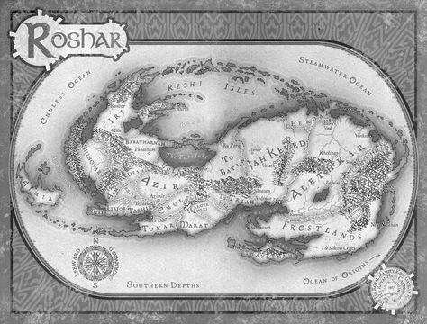 Dalinar Kholin, Knights Radiant, Book Maps, The Stormlight Archive, Stormlight Archive, Fantasy Maps, Brandon Sanderson, Bookish Things, Fantasy Map