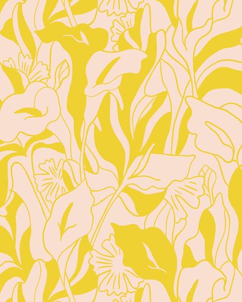 Surface Pattern Design Inspiration, Pattern Design Inspiration, Textile Prints Design, Pretty Backgrounds, Block Printing Fabric, Arte Floral, Botanical Wall Art, Patterns In Nature, Abstract Flowers